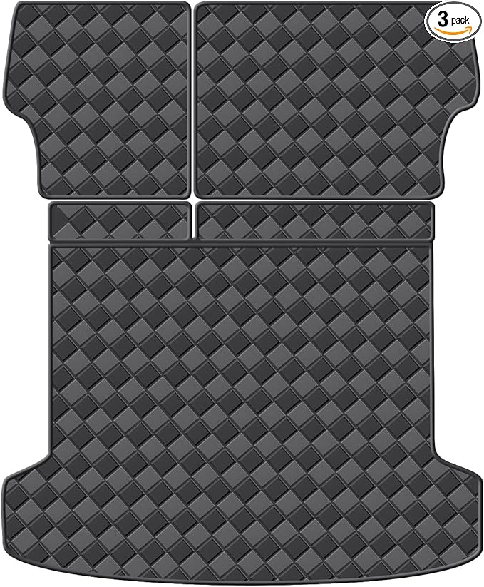 Cargo Mat & Backrest Mats for 2022-2025 Hyundai Tucson Accessories, All Weather Waterproof Rear Cargo Liner Rear Trunk Liner Back Seat Cover Protector(with Optional Bose Premium Audio System)