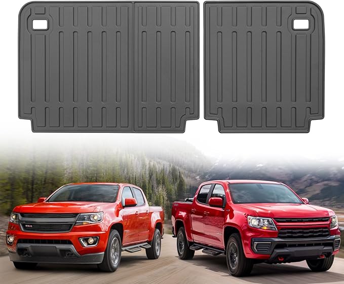 Custom for 2015-2022 Chevy Colorado/GMC Canyon Crew Cab Rear Seat Backrest Mats All Weather TPE Protection Mat Accessories (Not Fit Extended Cab) (for 2015-2022 Chevy Colorado/GMC Canyon Crew Cab)