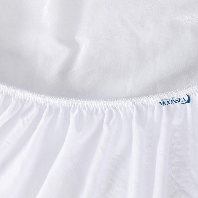 Cot Size Mattress Protector Waterproof,Smooth Top Mattress Protector for Kids,Breathable Skin Friendly and Noiseless Fitted Sheet,Viscose Terry Mattress Cover