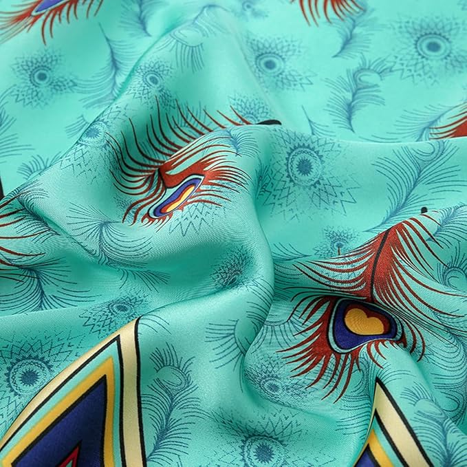 Fashion Scarves Scarf 100% Silk Feeling Scarf Silk Like Scarves Long Lightweight Sunscreen Shawls for Women