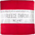 50x60 Throw Blankets, Ultra Soft Hypoallergenic Fleece Fall Throw Blanket for Livingroom, Couch, Chair, Bed, Red