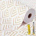 Shelf Liner for Kitchen Cabinets Non Adhesive Drawer Liner Gold Arrow Non-Slip Thickened Shelf Liner Paper Strong Easy to Clean for Tool Box Refrigerator with Knife and Tape Measure 23 inche x 30 feet