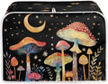ZFRXIGN Mushroom Toaster Covers 4 Slice Toaster Dust Cover Moon Night Toaster Bag Kitchen Appliance Covers Toaster Oven Dustproof Cover Machine Washable Toaster Cover Galaxy Black