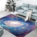 3D Blue Purple Galaxy Rugs for Bedroom Living Room 4x6 ft Soft Kitchen Floor Mats Non Slip Play Room Carpet