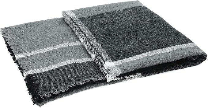 American Trends Women's Cozy Warm Winter Fall Blanket Scarf Stylish Soft Chunky Checked Giant Scarves Shawls
