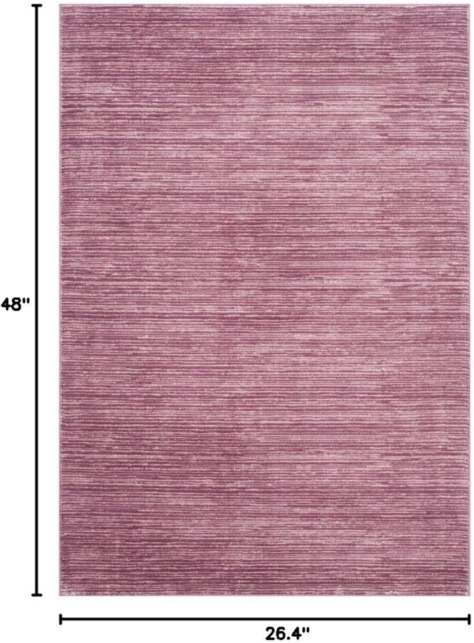 SAFAVIEH Vision Collection Accent Rug - 2'2" x 4', Grape Purple, Modern Ombre Design, Non-Shedding & Easy to Clean, Ideal for Entryway, Foyer, Bedroom (VSN606A)