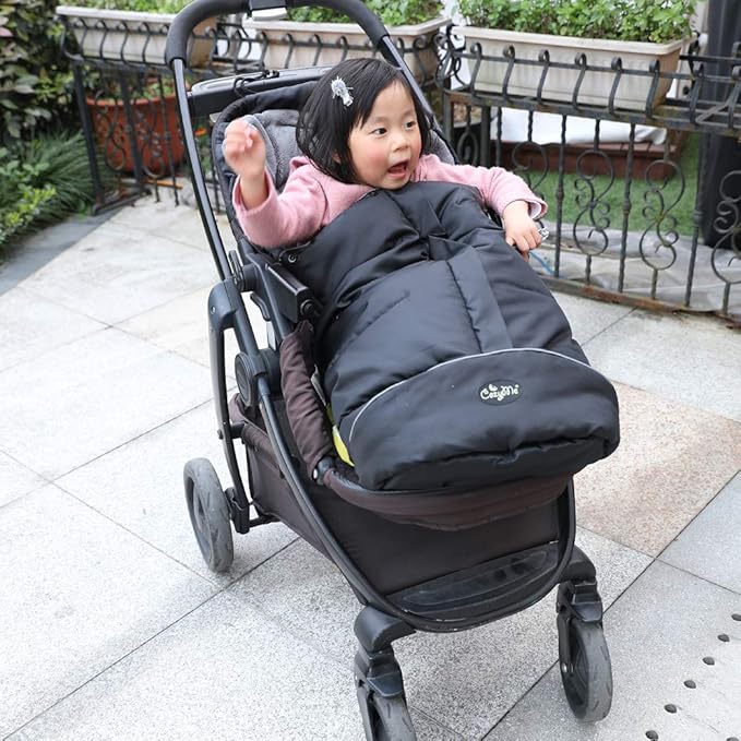 CozyMe Stroller Footmuff, Insulated Stroller Blanket Evelution, Water Repellent Winter Bunting Bag for Strollers, Central Open, Height Adjustable, M6-4T