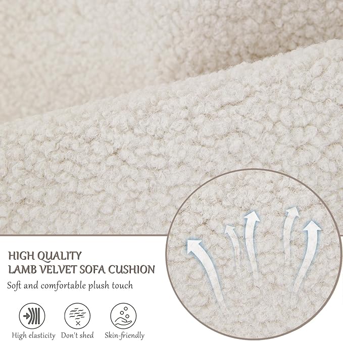 Armrest Cover, Recliner Chair Protector, Furniture Protector Slip, Side Storage Pocket, Stretch Armchair Couch Arm Rest Cover for Recliner, Chair, Sofa (Beige,2 Seater(4pcs))