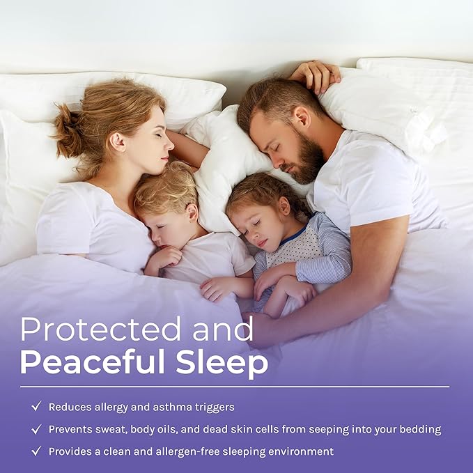 6 Gauge Vinyl Bed Bug Mattress/Box Spring Cover- Waterproof Encasement- Perfect for Bed wetting (Full)