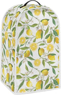 Lemon Print Blender Covers Kitchen Food Processor Covers with Durable Handle, Durable Foldable Small Appliances Protector Universal Blender Cover