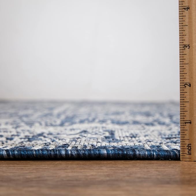 Keen Home Design Terrace Outdoor Runner Rug - 2x10 Washable Indoor/Outdoor Rug for Patio, Kitchen, Balcony, Beach, Garden, Deck and Porch, Size: 2'2"x9'11"