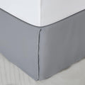 SONIVE Full Bed Skirt,15" Drop Pleated Dust Ruffle,Classic Tailored Easy Fit Brushed Microfiber Skirts Hotel Quality Shrinkage & Fade Resistant Grey