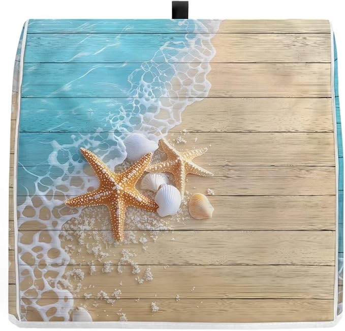 Starfish Kitchen Mixer Cover Compatible with 6-8 Quart, Novelty Decorations for Home Kitchen Appliance Dustproof Cover Universal for Air Fryers, Coffee Makers Gift for Holiday