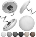 Leather Upholstery Twist Pins for Bed Skirts – 12 Pack Fabric Holders and Tacks for Sofa Covers, Armchairs, and DIY Sewing – Elegant Screw Design Upholstery Accessories (12, White)