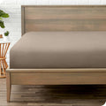 Bare Home Fitted Bottom Sheet Twin XL Size - Premium 1800 Microfiber - Ultra-Soft Hotel Luxury - Deep Pocket - Durable and Long Lasting (Twin XL, Taupe)