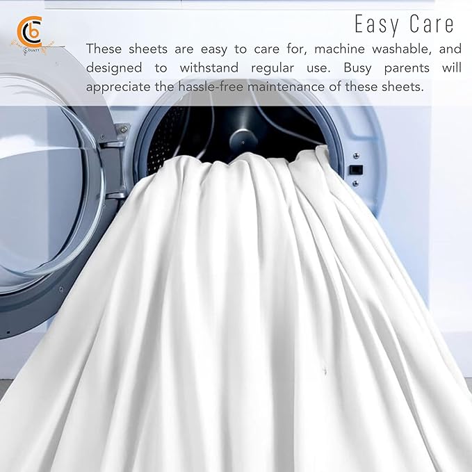 Camping Cot Sheets 25" x 75" - 3 Piece Cot Sheet Set for Bunk Bed - fits Upto 9" Deep Mattress, Perfect for Narrow Twin, Camping Cot, RV Bunk, Guest Beds, Trifold Mattress - White