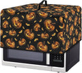 Microwave Oven Dust Cover, Halloween Pumpkin Protective Dust Cover for Microwave Oven Multifunction Greaseproof Covers Kitchen Protector Kitchen Accessories for Microwaves Ovens