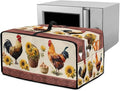 Air Fryer Toaster Oven Dust Cover Washable Convection Oven Cover Farmhouse Kitchen Appliance Protector Decorations Countertop Accessories, S, Rooster Chicken Eggs Sunflower