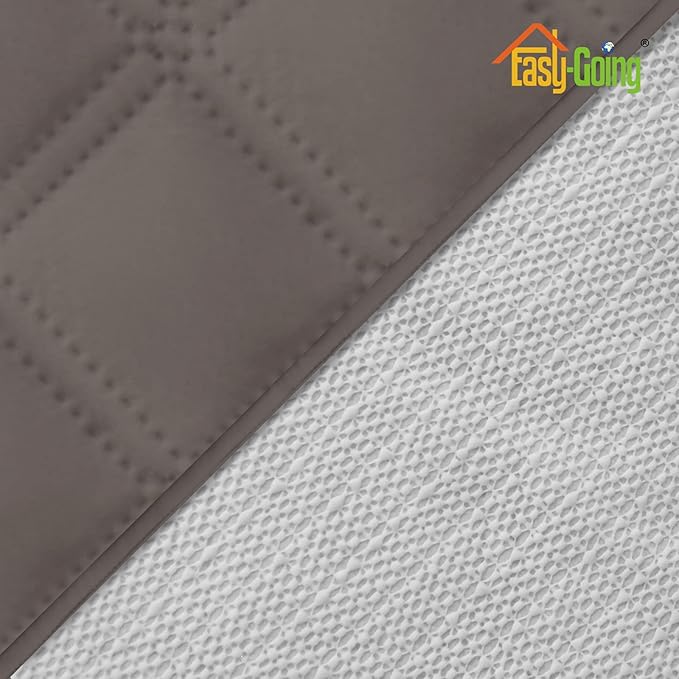 Easy-Going Sofa Slipcover Loveseat Cover Waterproof Couch Cover Washable Sofa Cover for 2 Cushion Couch Non-Slip Fabric Furniture Protector with Pocket for Pets Kids Dog Cat (Loveseat, Taupe)