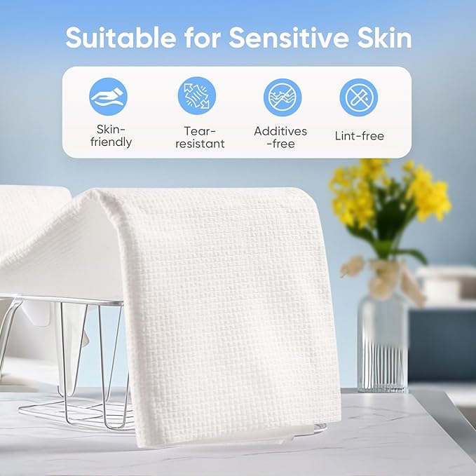 3 Pack Disposable Bath Towel 56'' x 27.5'' Disposable Body Towels for Travel, Durable Large Portable Towels for Camping Beach Swimming SPA, Individually Packed