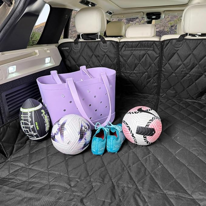 Rydura SUV Cargo Liner – Waterproof, Heavy-Duty Trunk Mat with Non-Slip Backing – Full Rear Seatback Coverage – Fits 60/40 & 50/50 Split Seats – Easy to Clean – Travel, Tools, Gear – Small