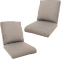 Outdoor Chair Cushions- 22 X 25 Inch High Density Sponge Patio Cushions Deep Seat Patio Furniture Cushions for Chair Sofa Couch-Grey/4 Piece