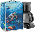 Mumeson Sea Turtle Coffee Maker Cover Universal Waterproof and Dustproof Cover for Home Garage Office Pouch with Duarble Handle Extra Large Lightweight Covers