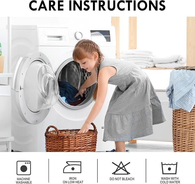DWCN White Curtains for Living Room Thermal Insulated, 50% Light Blocking Curtains for Bedroom, Dining Room Window, W 42x L 54 Inch, Set of 2 Rod Pocket Curtain Panels