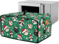 Christmas Decorations Countertop Convection Oven Cover Dust-Proof Toaster Oven Cover with Pockets, Countertop Convection Oven Protector, L, Christmas Hat Cat Paw Snowflake Green