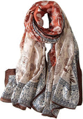 Fashion Scarves Scarf 100% Silk Feeling Scarf Silk Like Scarves Long Lightweight Sunscreen Shawls for Women