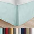 Linen Market Bed Skirt - Ultra Soft Microfiber - Easy Fit with 14 Inch Tailored Drop - Hotel Quality, Shrinkage & Fade Resistant - Bed Cover - Twin XL Bed Skirts - Bedroom Décor - (Twin XL, Aqua)