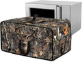 Dust-Proof Microwave Oven Cover Protector Microwave Oven Grill Cover Deer Elk Forest Camo Hunting Print Universal Kitchen Appliance Protector Case Protections for Toaster Oven, M