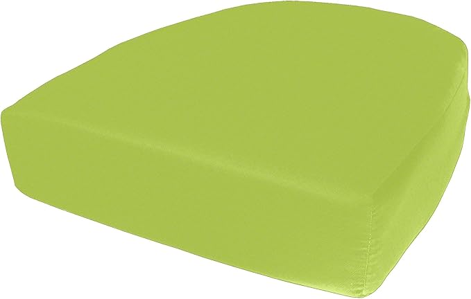 Cushion Source Rounded Back Seat Cushion, 19.5" x 20" x 5" deep Indoor and Outdoor Durable seat Cushion Made with Fade Resistant Sunbrella Fabric, Hidden Zipper, Sunbrella Macaw