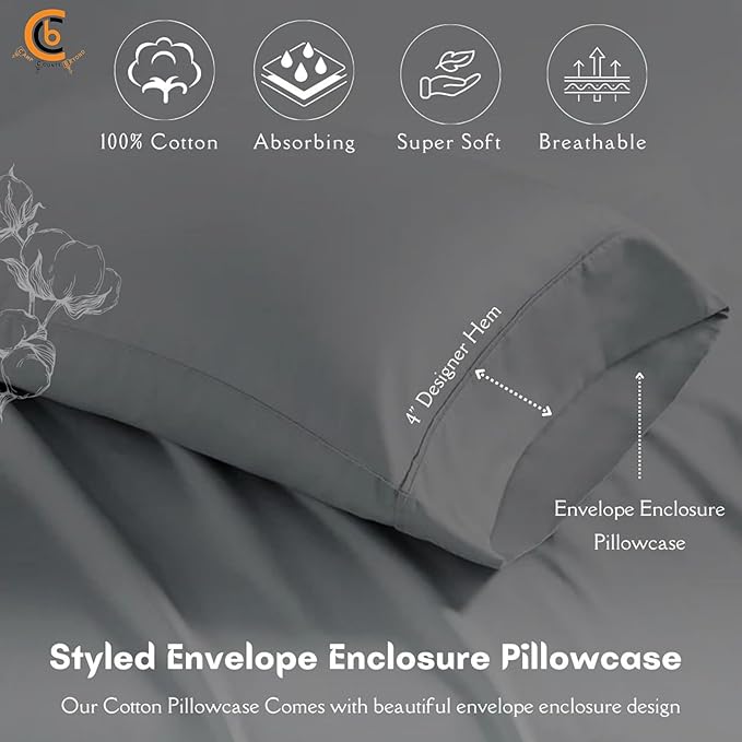 Twin Size Cot Sheet Set 31" x 75" x 9" 3 Piece - Cot Size Fitted Sheets fits Upto 9" with Narrow Twin/Camp Bunk/Rvs Bunk/Guest Beds/Trifold Mattress,Twin Sheet Set, Dark Grey