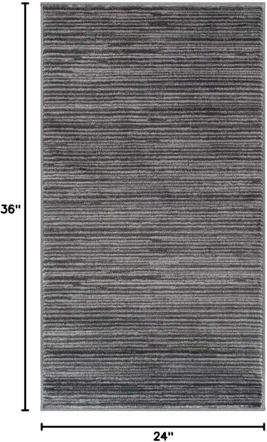 SAFAVIEH Vision Collection Accent Rug - 2' x 3', Grey, Modern Ombre Design, Non-Shedding & Easy to Clean, Ideal for Entryway, Foyer, Bedroom (VSN606D)