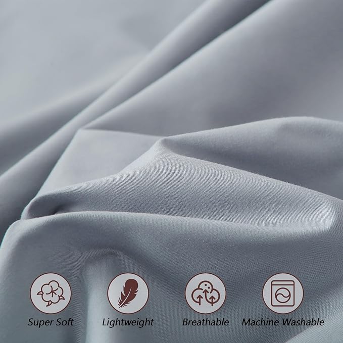 Twin Fitted Sheet for Air Mattress,with 24 Inch Extra Deep Pockets,Ultra Soft Durable Breathable Bed Sheets Cover for Inflatable Air Bed,with Pump Opening,Inflate at Any Time-Gray