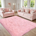 4x6 Area Rugs for Living Room Rug: Soft Fluffy Shag Pink Rugs for Bedroom, Non-Slip Large Fuzzy Plush Rug Indoor Floor Carpet for Nursery Kids Boys Girls Room, Dorms, Playroom, Modern Home Decor