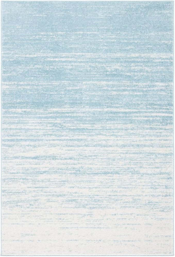 SAFAVIEH Adirondack Collection Accent Rug - 2'6" x 4', Aqua & Ivory, Modern Ombre Design, Non Shedding & Easy to Clean, Ideal for Front Door, Kitchen, Entryway, Accent Space (ADR113J)
