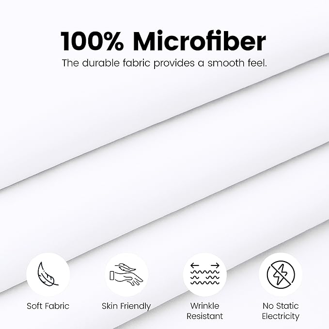 Utopia Bedding California King Bed Skirt - Soft Quadruple Pleated Ruffle - Easy Fit with 16 Inch Tailored Drop - Hotel Quality, Shrinkage and Fade Resistant (Cal King, White)