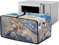 Air Fryer Toaster Oven Cover, Dust-Proof Small Kitchen Appliance Cover with Pockets, Kitchen Baking Accessories, L, 18.5 x 22.5 x 13 Inches, Beach Sea Shell Whelk Print