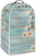 Daisy Blender Cover Teal Wood Appliance Dust Cover Universal for Food Processor Coffee Maker Juice Machine Reusable Protection Cover for Stand Mixer