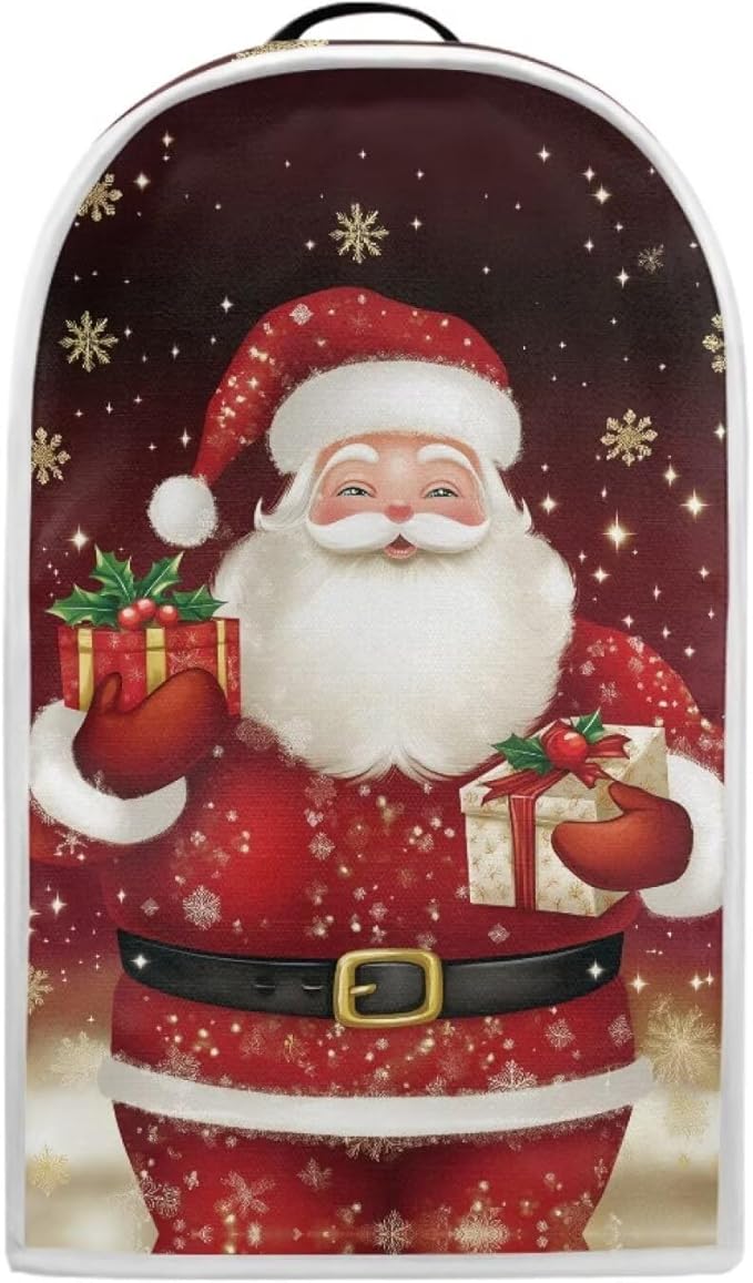 Santa Claus Blender Cover for Kitchen Resistance Food Processor Dust Cover with Handle Easy Clean Coffee Machine Dust Protector Covers for Kitchen Countertop Christmas Decor