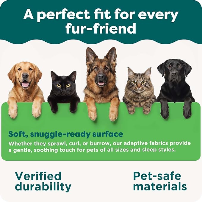 FurHaven Waterproof Throw Blanket For Dogs & Indoor Cats, Reversible Protective Pet Blanket, Extra Large, Long Faux Fur & Velvet, Mist Gray