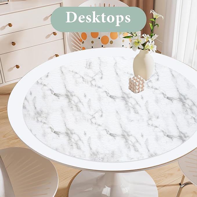 Drawer and Shelf Liner for Kitchen Cabinet: 12 in X 40 Ft Non Slip Waterproof Shelf Paper Non Adhesive Refrigerator Liners White Marble Easy Liners for Bathroom with Knife Tape Measure