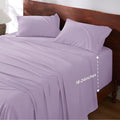 Bedsure Deep Pocket Twin Sheets Set - Fits Mattresses Up to 21 Inches Thick -3 Piece GentleSoft Bed Sheets, Moisture Wicking, Soft & Cooling Bedsheet & Pillowcases, Easy & Secure Fit, Light Purple