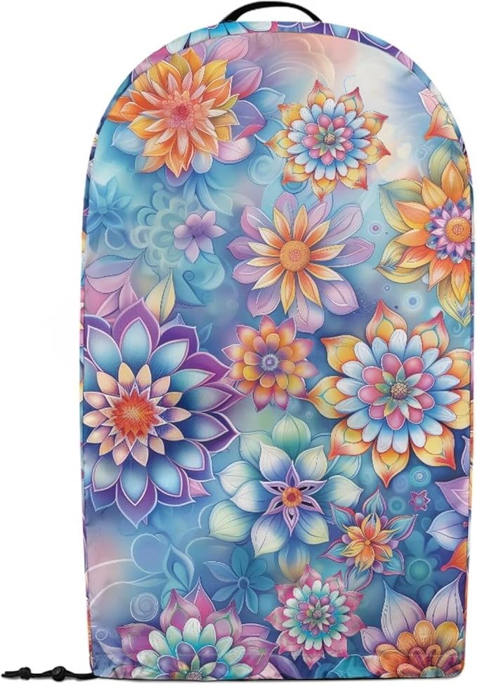 Mandala Flower Blender Dust Cover with Drawstring, Stand Mixer or Coffee Maker Appliance Covers, Anti Fingerprint Polyester Dust Proof Stain Resistant Blender Cover for Kitchen