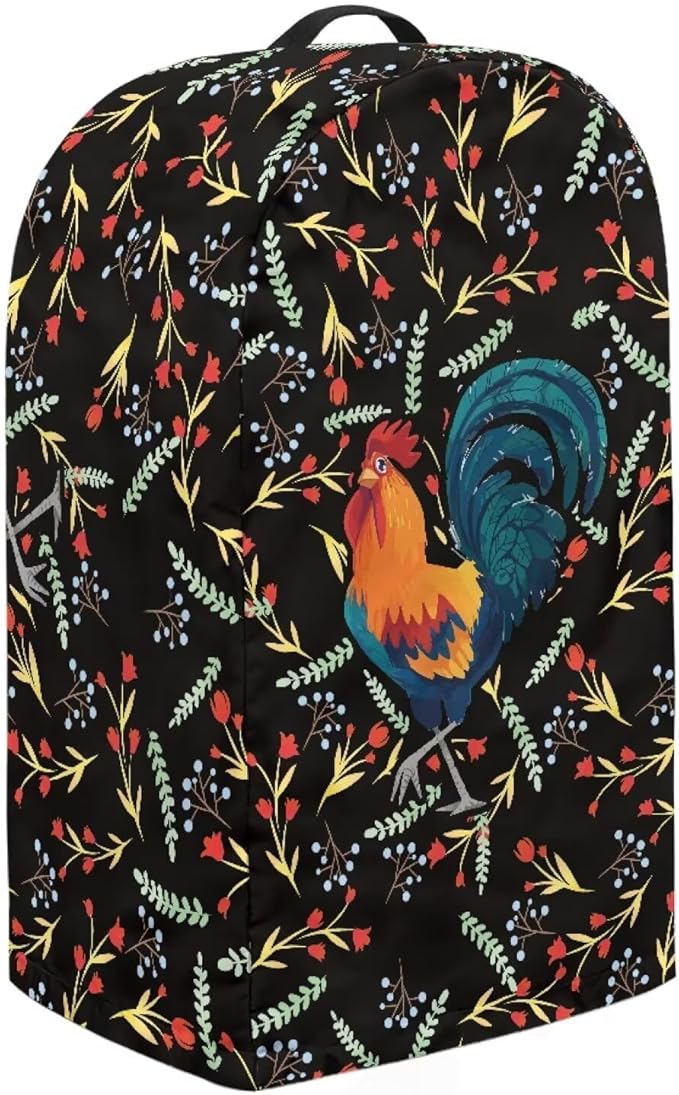 Chicken Pattern Blender Dust Cover Stand Mixer or Coffee Maker Appliance Cover with Drawstring, Anti Fingerprint Dust Proof Stain Resistant Blender Covers for Home Kitchen