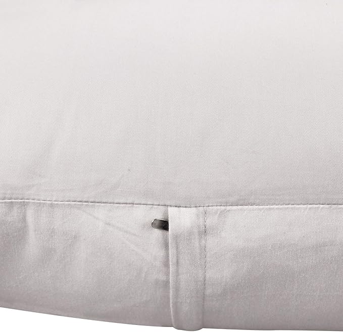 Thmyo 4-Pack 100% Cotton Comfortable Solid Decorative Throw Pillow Case, Square Cushion Cover Pillowcase Sublimation Blank Pillow Covers DIY Throw Pillowcase(16x16 inch/ 40x40cm,Light Silver Grey)