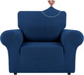 LURKA Stretch Chair Sofa Slipcovers 1 Piece Couch Covers for Sofa Furniture Protector Full Sofa Covers with Elastic Bottom for Kids and Dog (Small,Royal Blue)
