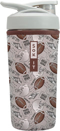 Sok It BotlSok Protein Blender Shaker Bottle Sleeve Insulated Neoprene Cover (Football, Fits 28oz Blender)